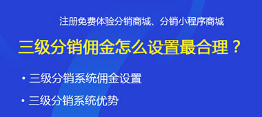 二级分销佣金怎么设置最合理